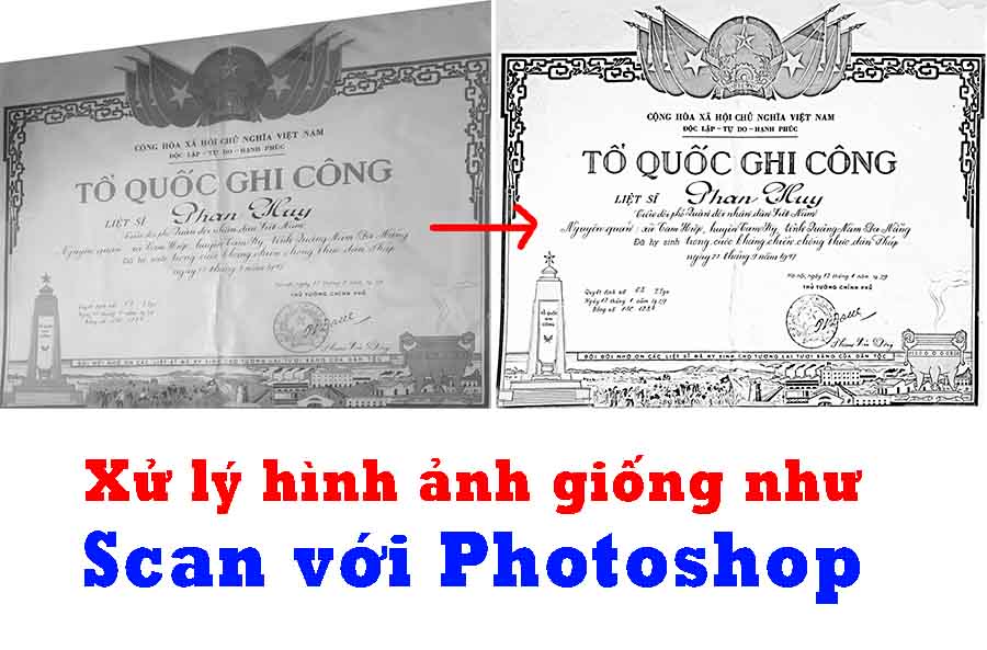 cach scan tranh trong photoshop moi nhat