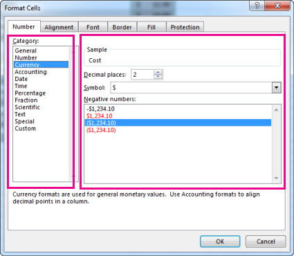 cach su dung format cells trong excel