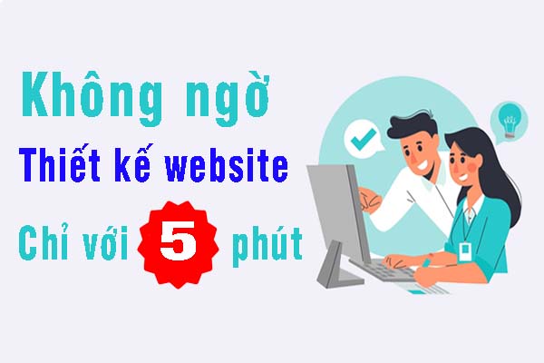 thiet ke website dat hang chi voi 5 phut